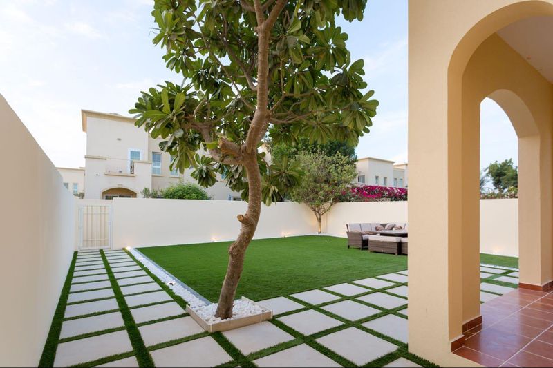 The walkway from the courtyard gate to the office door
